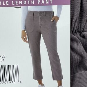 32 Degrees Women's Medium Ankle Length Pant Purple d1168